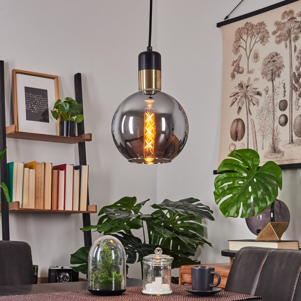 Suspension Tuvalu Noir, 1 lumière main product photo