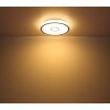 Plafonnier Globo GEORGIA LED Blanc, 1 lumière, Télécommandes, Changeur de couleurs