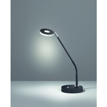 Lampe de table Fischer & Honsel Dent LED Noir, 1 lumière