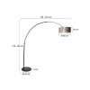 Lampadaire Steinhauer Sparkled Light Noir, 1 lumière