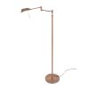 Lampadaire Steinhauer Retina LED Bronze, 1 lumière