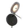 Applique murale Steinhauer Turound LED Noir, 1 lumière