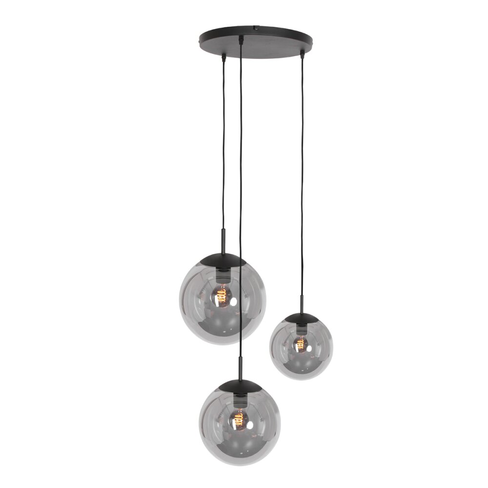 Suspension Steinhauer Bollique Noir, 3 lumières main product photo
