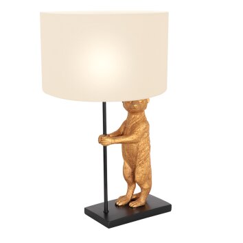 Lampe de table Steinhauer Animaux Or, Noir, 1 lumière