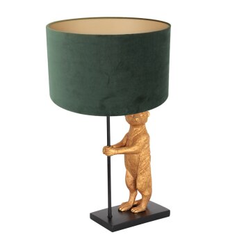 Lampe de table Steinhauer Animaux Or, Noir, 1 lumière