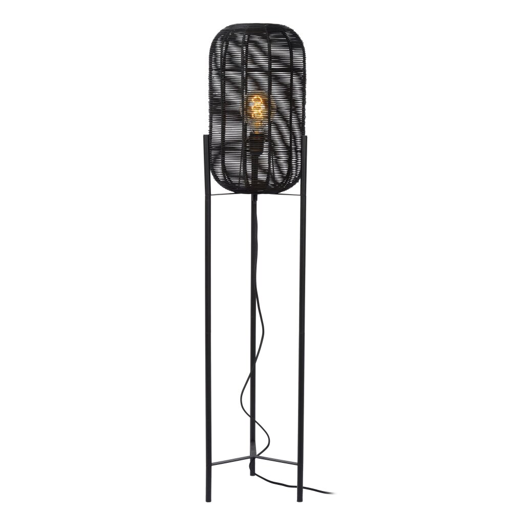 Lampadaire Lucide HERMINE Noir, 1 lumière main product photo