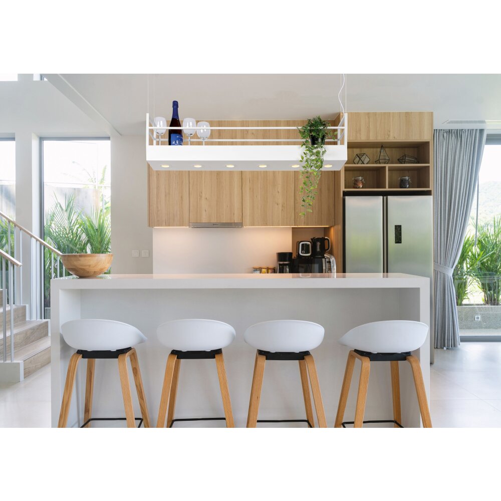 Suspension Lucide MIRAVELLE Blanc, 6 lumières main product photo