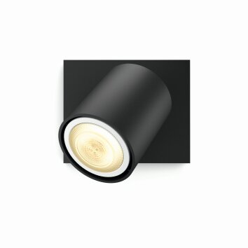 Plafonnier Philips Hue White Ambiance Runner LED Noir, 1 lumière, Télécommandes