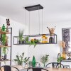 Suspension Ranquile LED Noir, 4 lumières