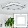 Plafonnier Wilderswil LED Blanc, 1 lumière