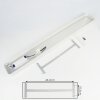 Plafonnier Iriondo LED Blanc, 1 lumière, Télécommandes