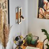 Applique murale Deadwood LED Noir, Blanc, 2 lumières