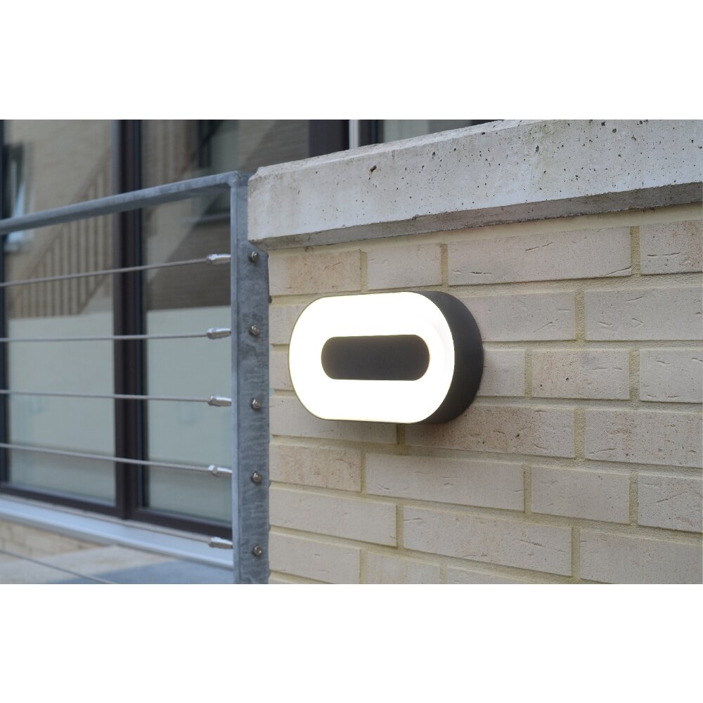 Applique murale d'extérieur Felsted LED Argenté, 1 lumière main product photo