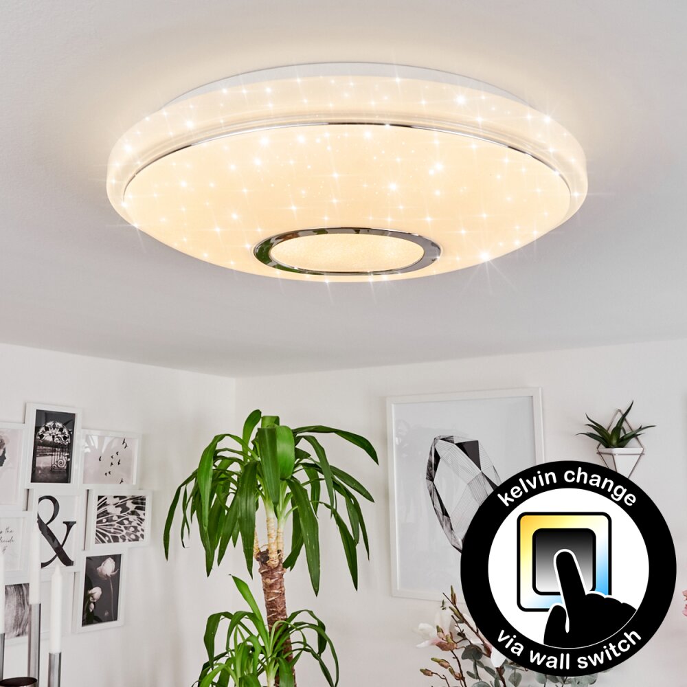 Plafonnier Auxerre LED Blanc, 1 lumière main product photo