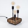 Lampe de table Avestruz Brun, Noir, 3 lumières