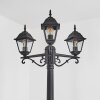 Réverbère Naofe Noir, 3 lumières
