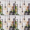 Suspension Hickmann Noir, 3 lumières