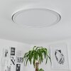 Plafonnier Telsen LED Blanc, 2 lumières, Télécommandes, Changeur de couleurs