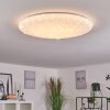 Plafonnier Mixta LED Blanc, 1 lumière, Télécommandes, Changeur de couleurs