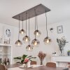 Suspension Leissigen Argent Oxydé, 7 lumières