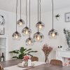 Suspension Leissigen Argent Oxydé, 7 lumières