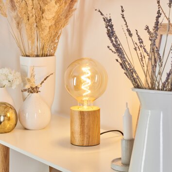 Lampe de table Yuto Écru, 1 lumière