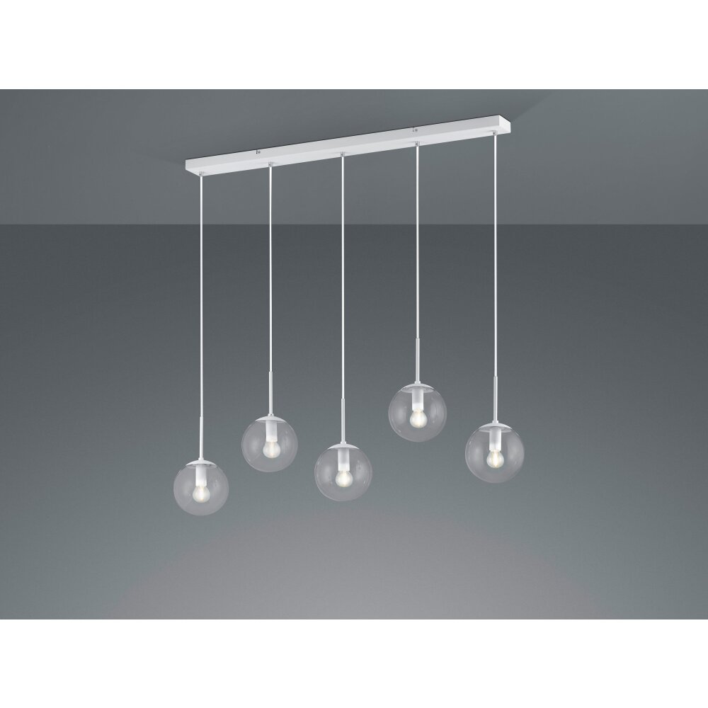 Suspension Trio Balini LED Blanc, 5 lumières main product photo