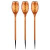 Lot de 3 lampes solaires Globo LED Cuivre, 12 lumières