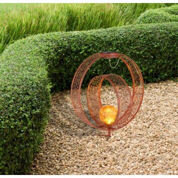 lampe solaire Globo LED Ambre