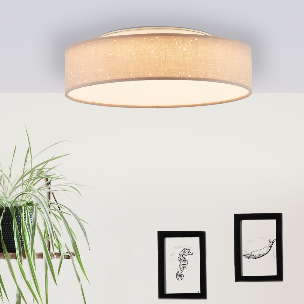 Plafonnier Brilliant Baska LED Argenté, 1 lumière main product photo