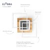 Plafonnier Elobra Panama LED Écru, 1 lumière
