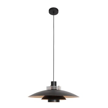 Suspension Steinhauer Flinter Noir, 1 lumière