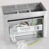 Applique murale Steinhauer Muro LED Acier inoxydable, 1 lumière