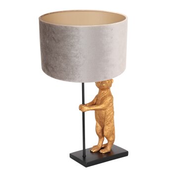 Lampe de table Steinhauer Animaux Or, Noir, 1 lumière