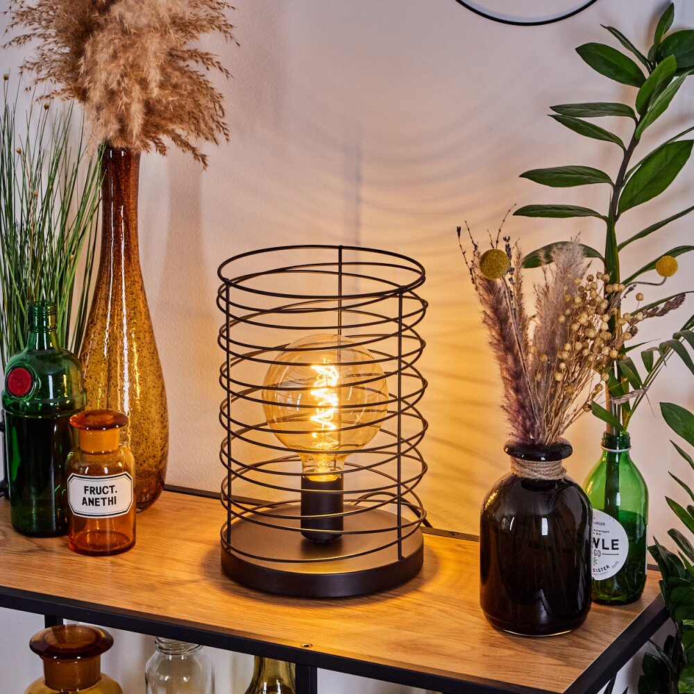 Lampe de table Tobuna Noir, 1 lumière main product photo