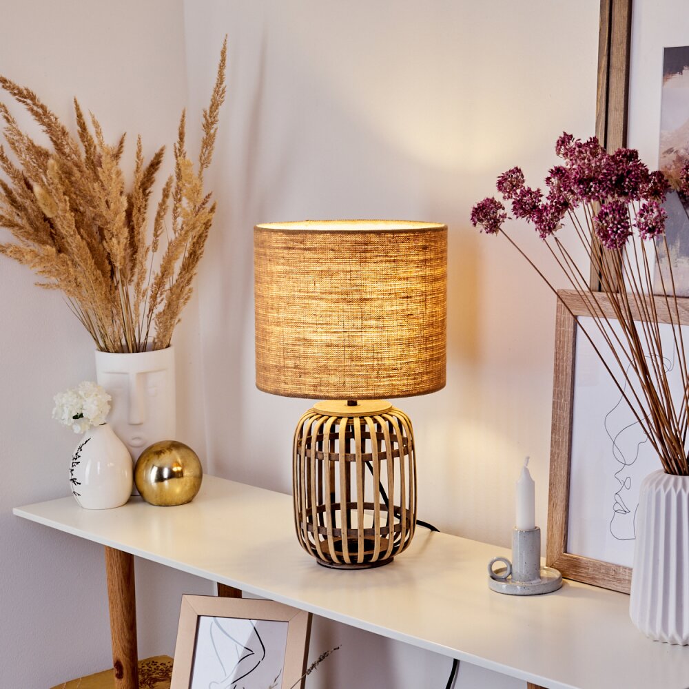 Lampe de table Mongolei Écru, 1 lumière main product photo