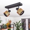 Plafonnier Betania Noir, 2 lumières