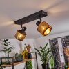 Plafonnier Betania Noir, 2 lumières