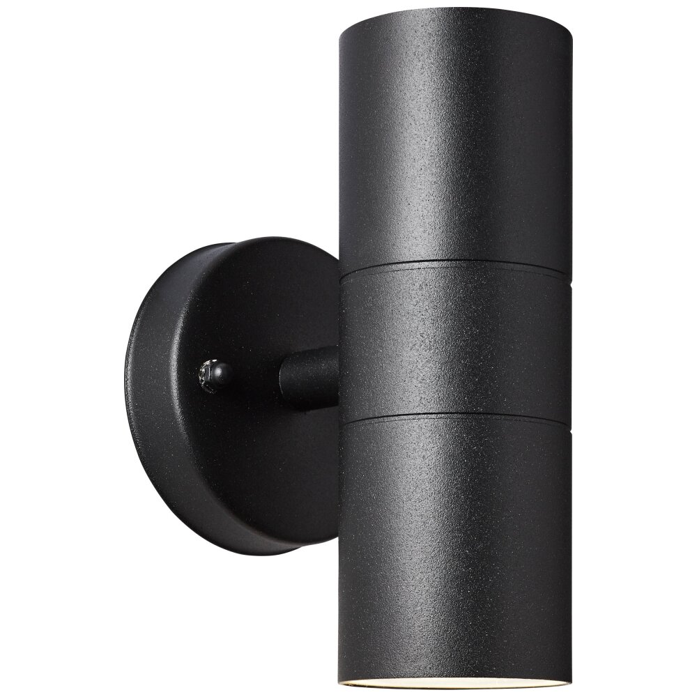 Applique murale d'extérieur Brillliant Traver Noir, 2 lumières main product photo
