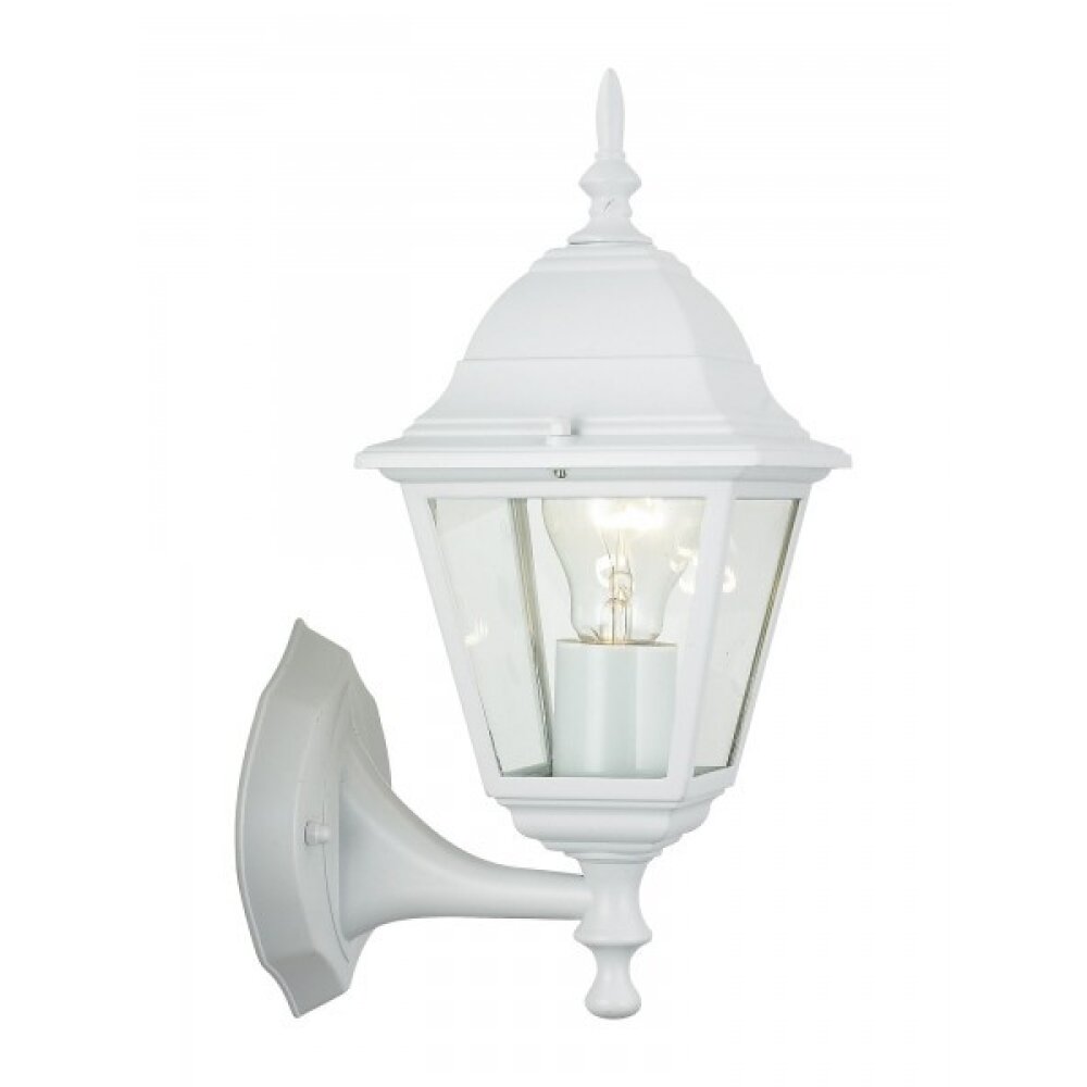Applique murale d'extérieur Brilliant Newport Blanc, 1 lumière main product photo