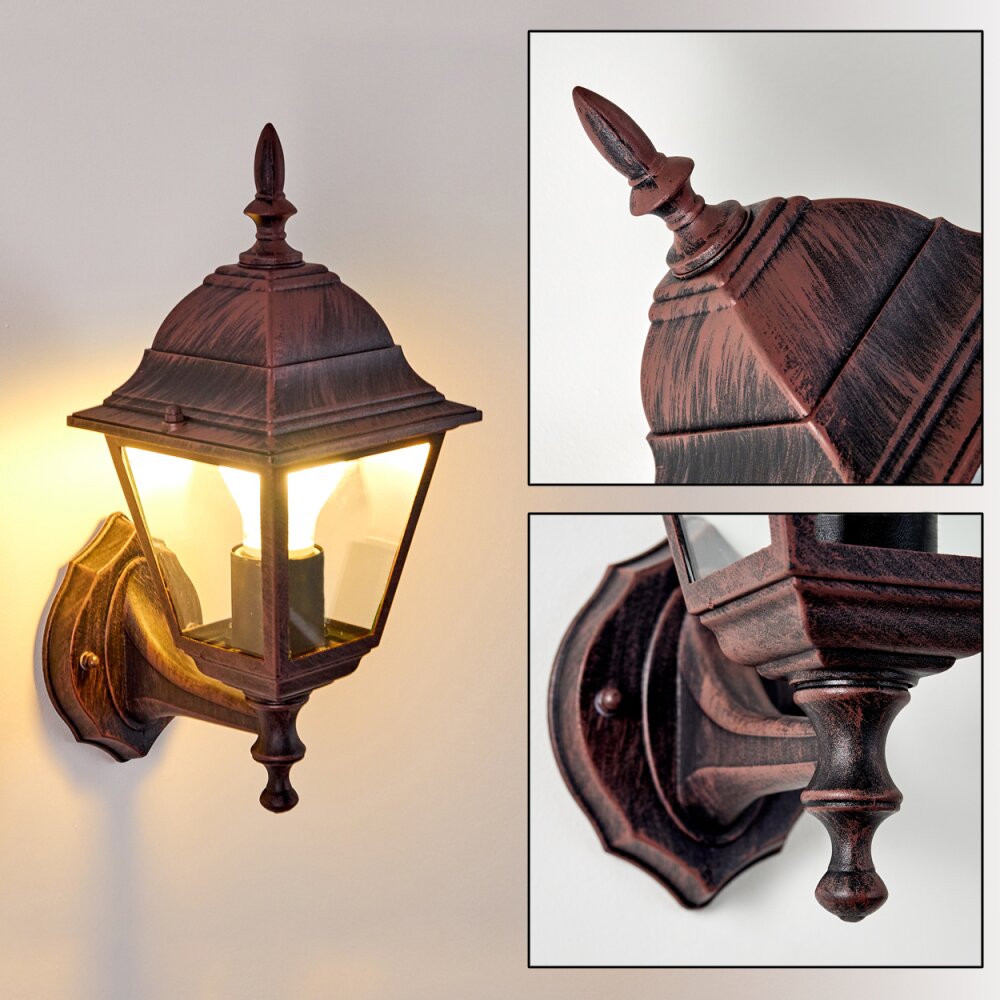 Applique murale d'extérieur Murto Rouille, 1 lumière main product photo