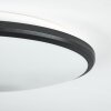 Plafonnier Magdala LED Noir, Blanc, 1 lumière
