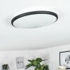 Plafonnier Magdala LED Noir, Blanc, 1 lumière