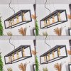 Suspension Woden Noir, 4 lumières