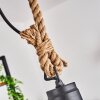 Suspension Nacate Écru, Noir, 1 lumière