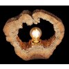 Lampe de table Globo VINZENZ Brun, Couleur bois, 1 lumière
