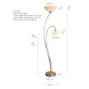 Lampadaire Steinhauer CAPRI Bronze, 2 lumières