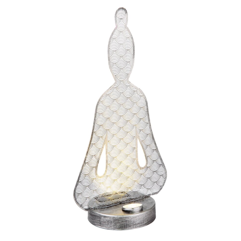 Lampe solaires Globo LED Argent Oxydé, Noir, 1 lumière main product photo