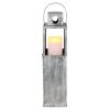 lampe solaire Globo LED Argent Oxydé, 1 lumière