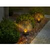 lampe solaire Globo LED Ambre, Fumé, 1 lumière